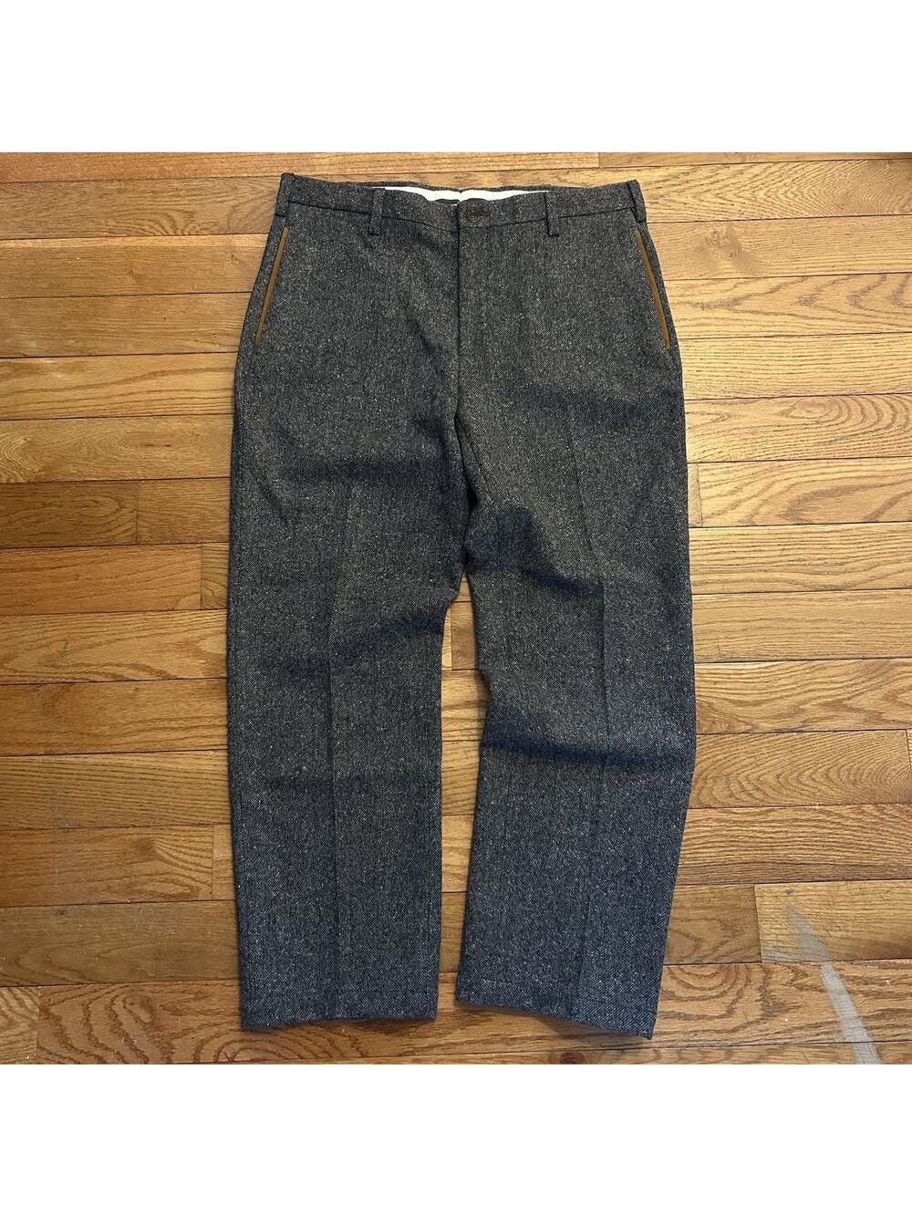 NEW Orvis Signature County Donegal 100% Wool Tweed Pleated Pants 36x29
